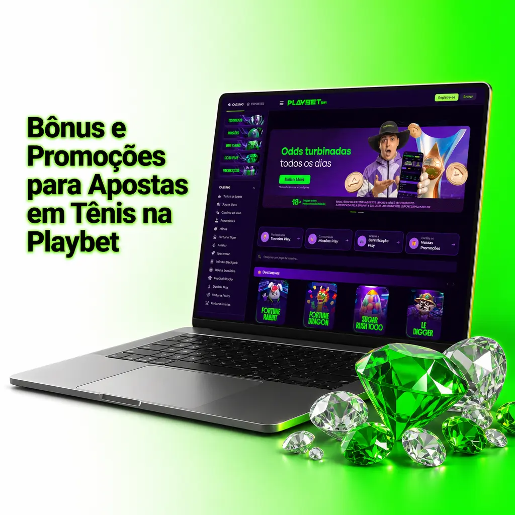 Tabela de bônus e promoções da Playbet para apostas em tênis, com requisitos e validade de cada oferta em 2026.